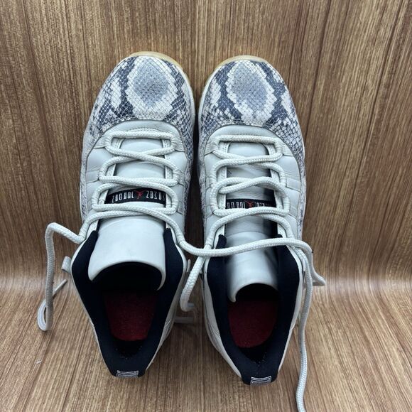 Air Jordan 11 Retro Low Light Bone Snakeskin Men’s Size 9.5 CD6846-002 Sneaker - Picture 8 of 12